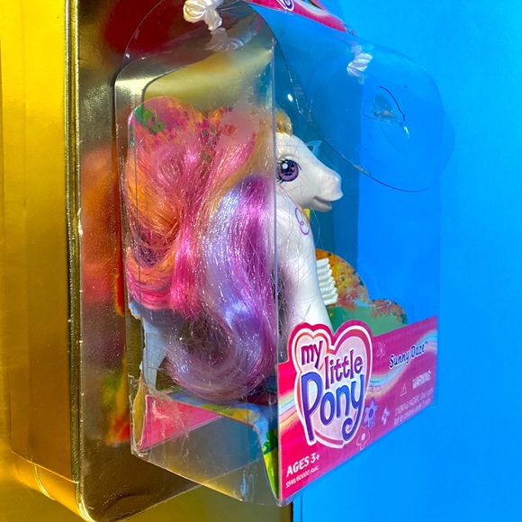 MY LITTLE PONY G3 VTG 2002 SUNNY DAZE PONY FIGURE & BRUSH ORIGINAL PACKAGE - Picture 4 of 14